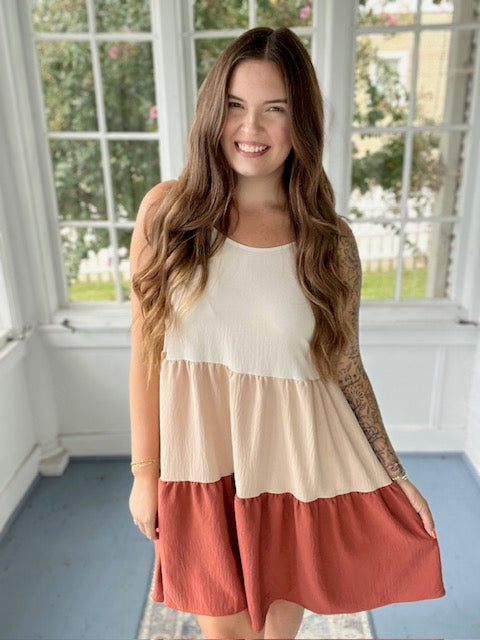 Fall Colorblock Dress