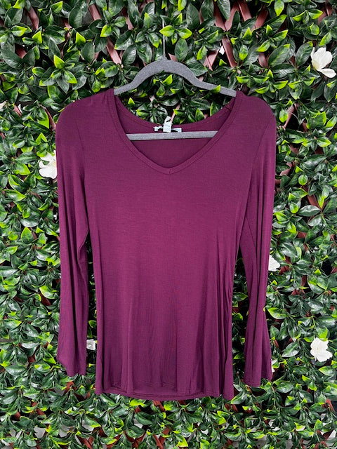 Purple Long Sleeve Top