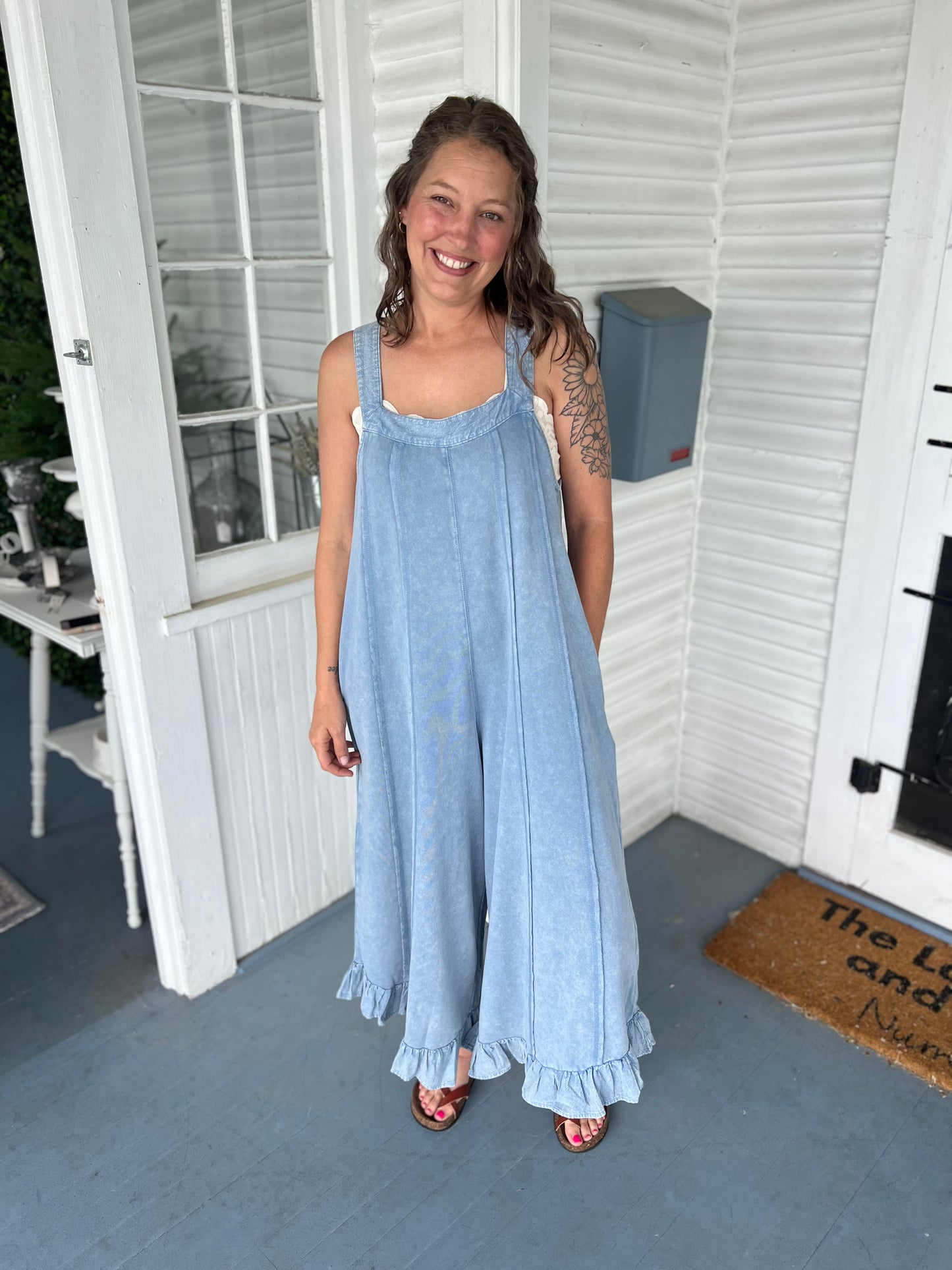 Ruffle Hem Jumpsuit