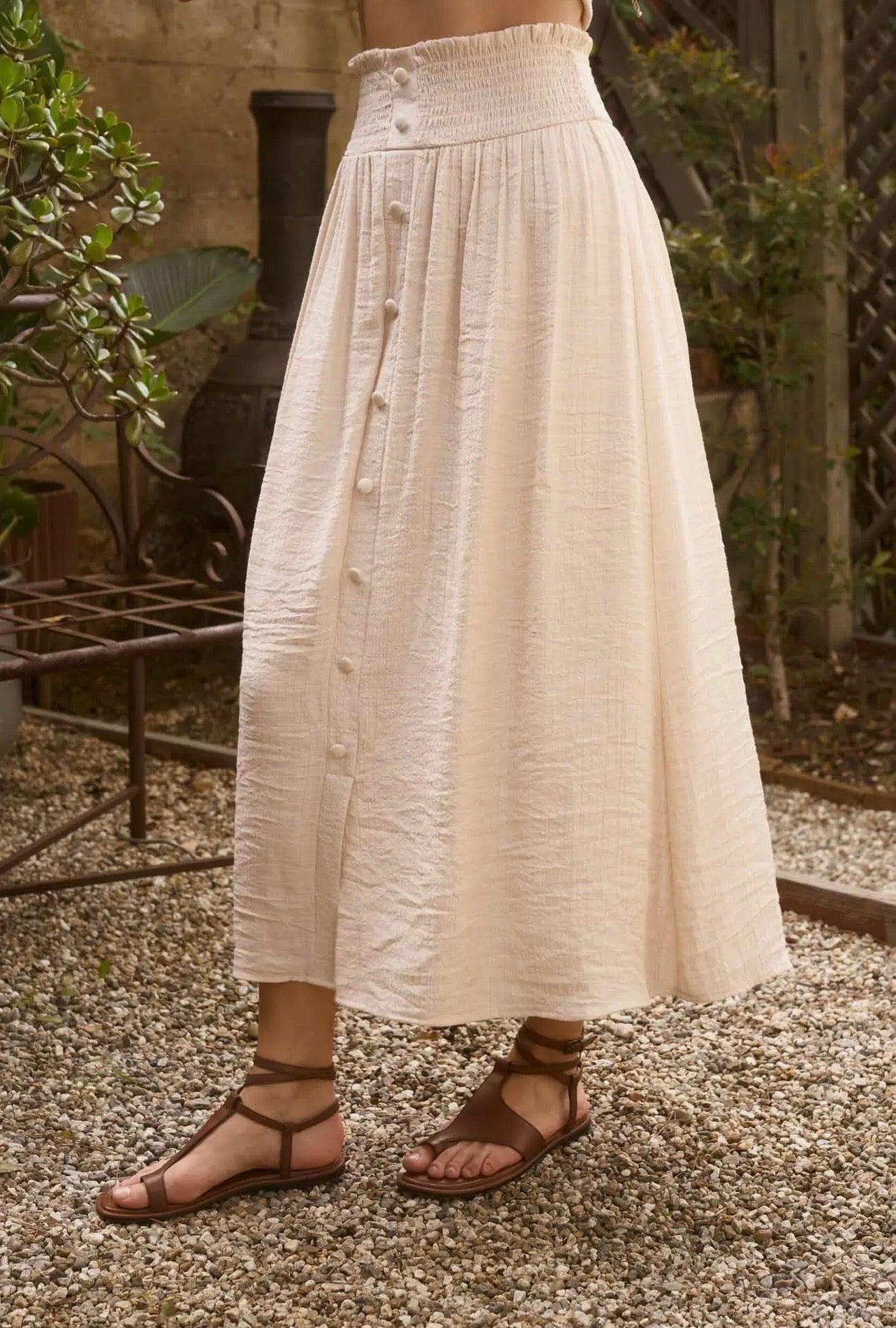 Textured Skirt Set