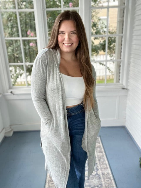 Hooded Pocket Caridgan