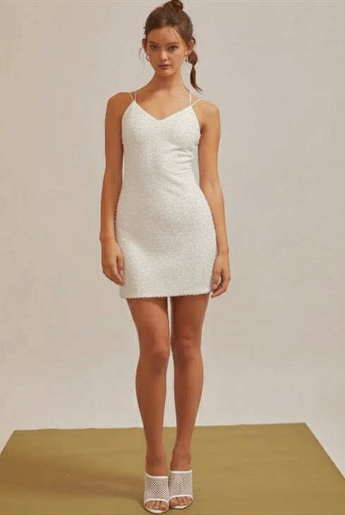 Pearl Bodycon Mini Dress
