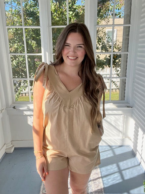 A6-Tan  Romper
