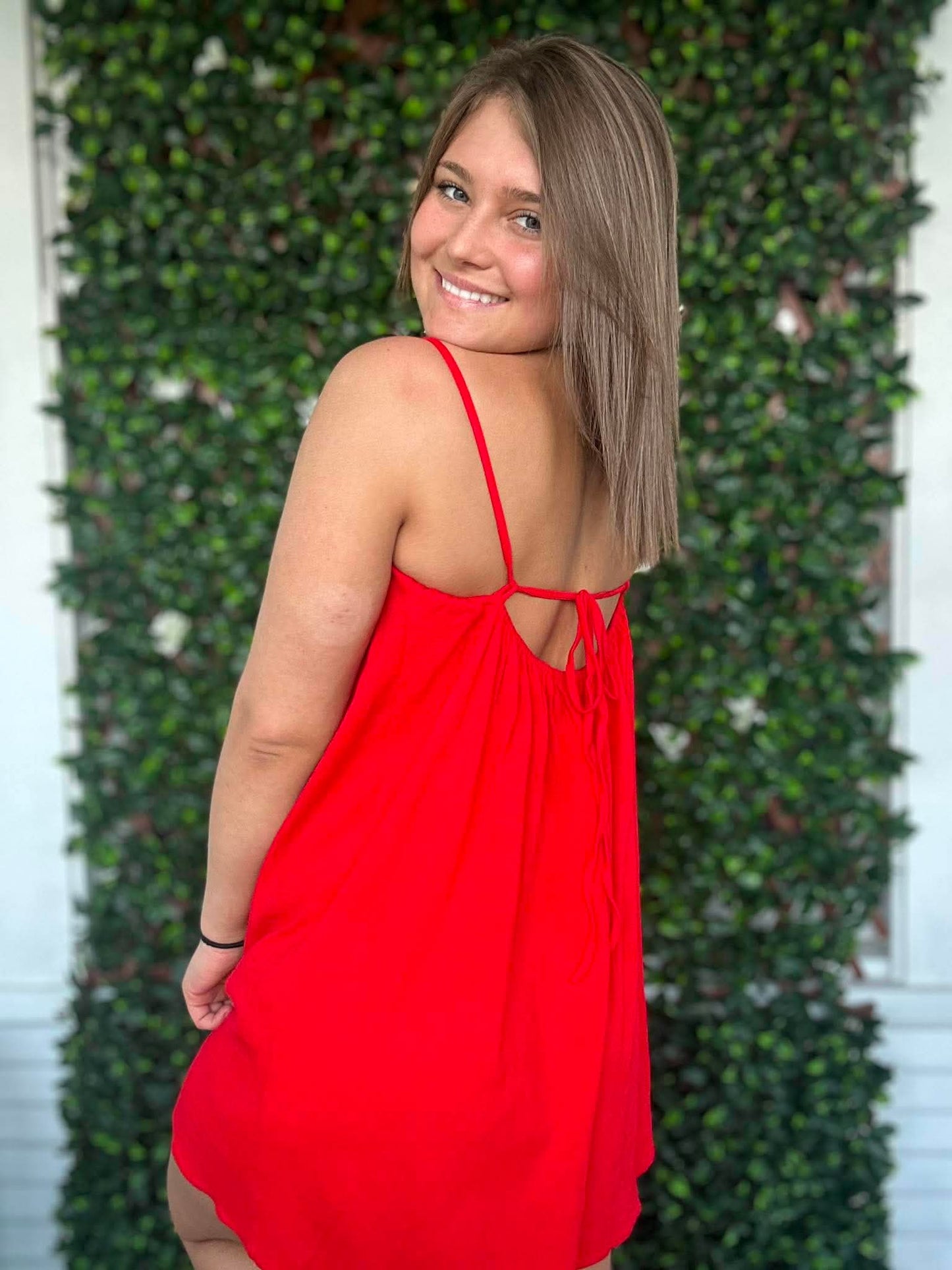 Relaxed Boxy Fit Linen Romper